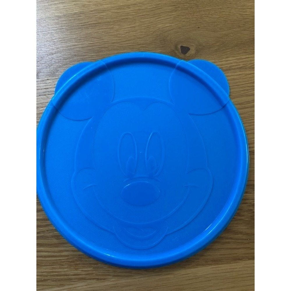 Tupperware Mickey Mouse Lid Replacement Blue Good 6.25 Inch Round 3634A-2